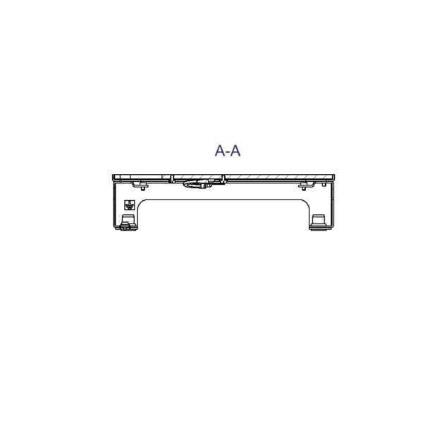 Produktbild UBD 217 001  -  Unterflur-Bodendose UBD 210 small inkl. belegtem Deckel aus 4mm SVZ, ohne Schutzkante, mit Ausschnitt
